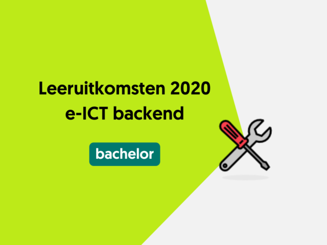 Leeruitkomsten 2020 e-ICT backend